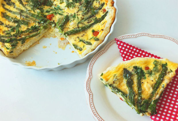 Image for A Modern Rose: Asparagus and Goats Cheese Tart